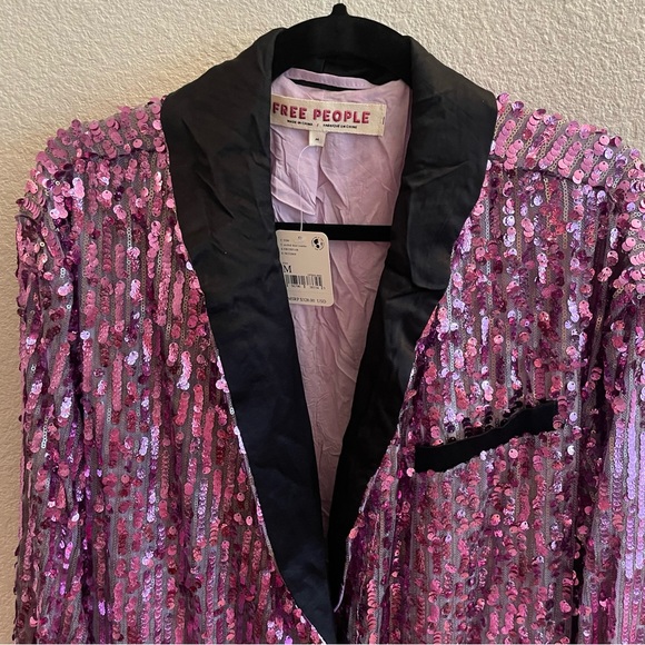 NWT Free People Purple Ella Sequin Duster - Picture 6 of 10